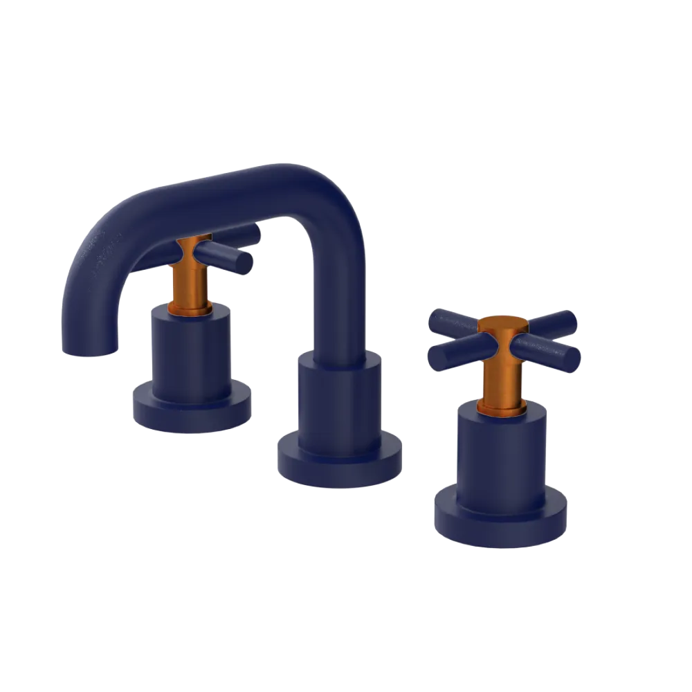 Rubinet Widespread Lav. Set. (less drain) Midnight Blue