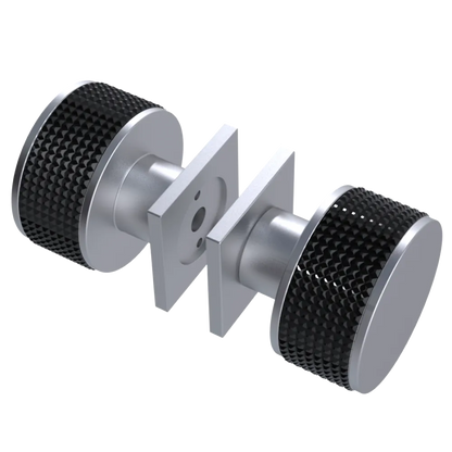 Rubinet Shower Door Knob (set) Satin Chrome