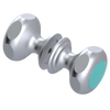 Rubinet Shower Door Knob (set) Satin Chrome