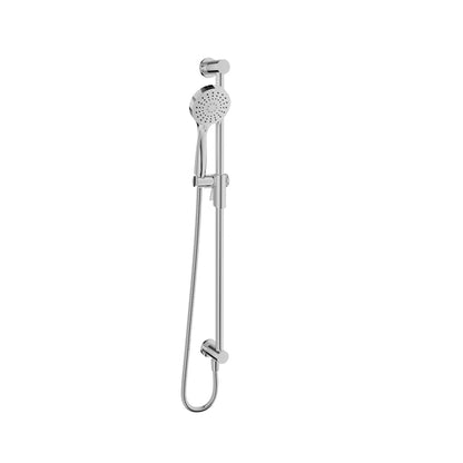 Baril 3-spray sliding shower bar with built-in supply elbow