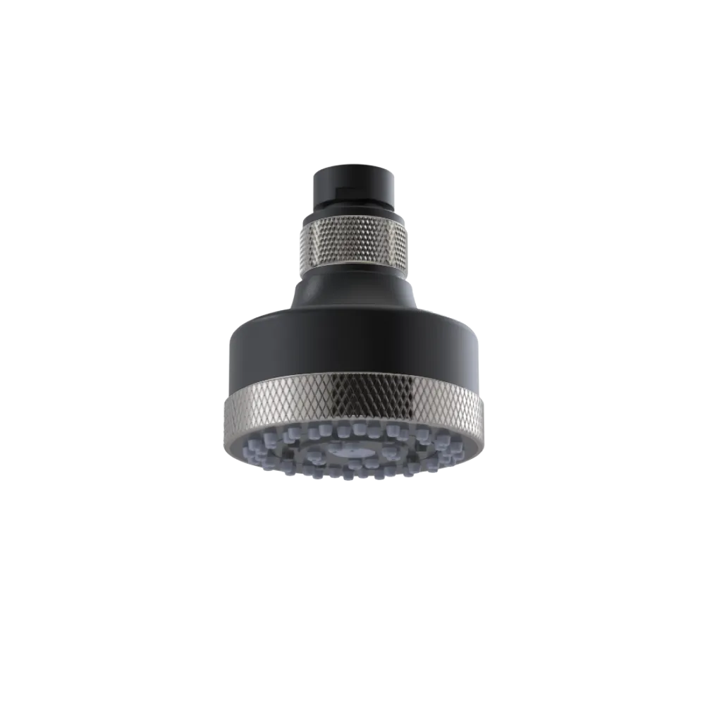 Rubinet 3 FUNCTION SHOWER HEAD Matt Black