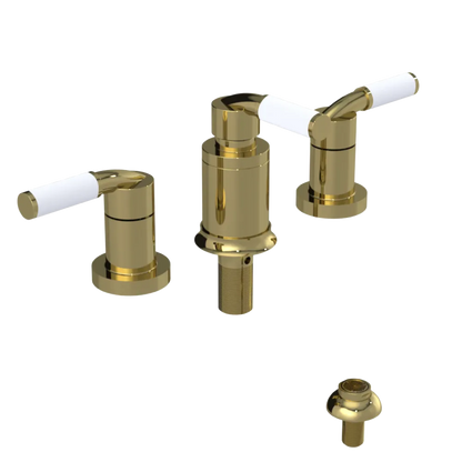 Rubinet Bidet Fitting with Spray, Diverter, and Vacuum Breaker (less drain) Natural Brass