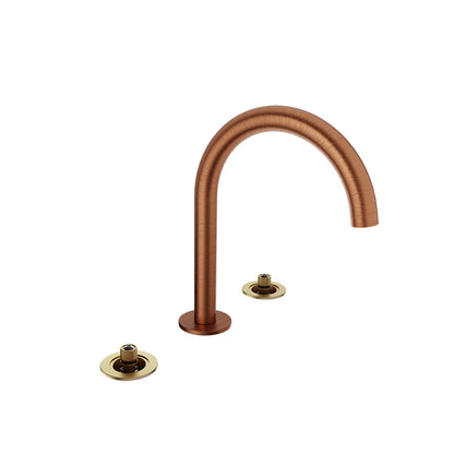 Baril 8" c/c lavatory faucet (without handle), drain included