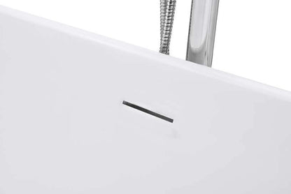 Bliss Matte White 63" x 32" Freestanding Bathtub - FBB6332