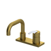 Rubinet 4" Centre Single Control Lav. Set. with Genesis spout (less drain) Antique Brass Matt