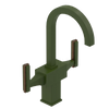 Rubinet Single Hole Dual Handle Lav. Set. (less drain) Green Envy