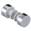 Rubinet Shower Door Knob (set) Matt White