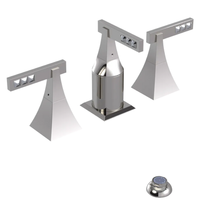Rubinet Bidet Fitting with Spray, Diverter, and Vacum Breaker (Less Drain) Polished Nickel