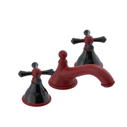 Rubinet Widespread Lav. Set. (less drain) Maroon