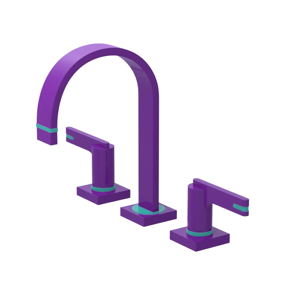Rubinet Widespread Lav. Set. (less drain) Purple Haze