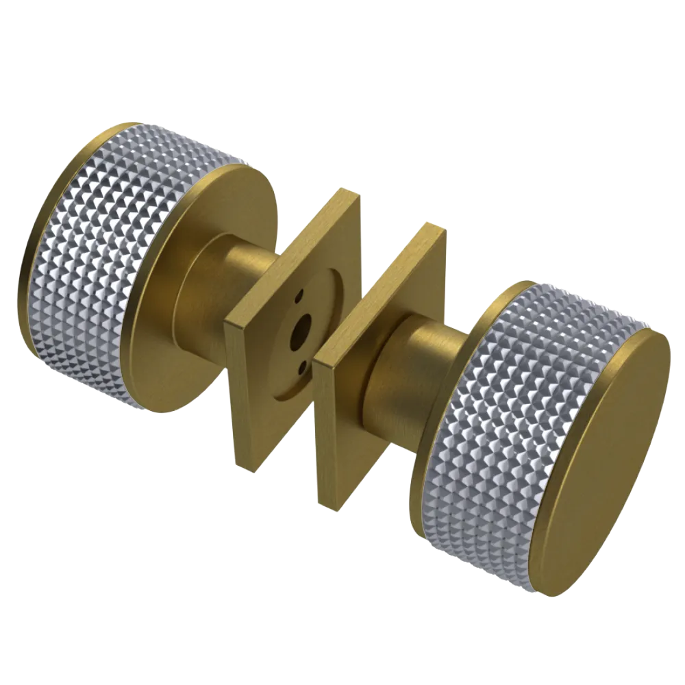 Rubinet Shower Door Knob (set) Antique Brass Matt