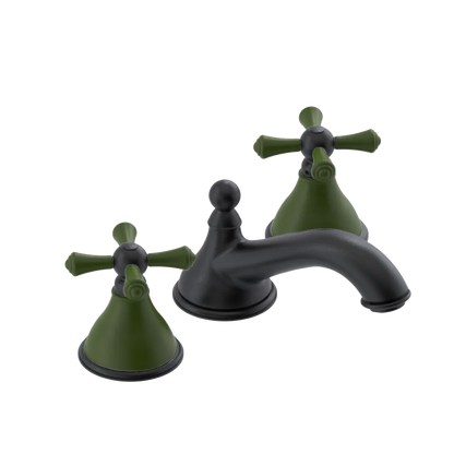 Rubinet Widespread Lav. Set. (less drain) Matt Black