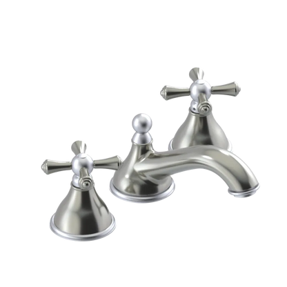 Rubinet Widespread Lav. Set. (less drain) Satin Nickel