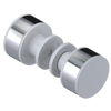 Rubinet Shower Door Knob (set) White