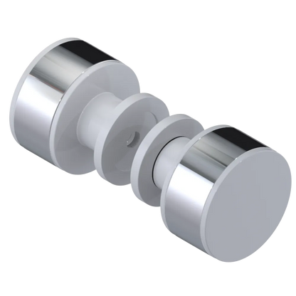 Rubinet Shower Door Knob (set) White