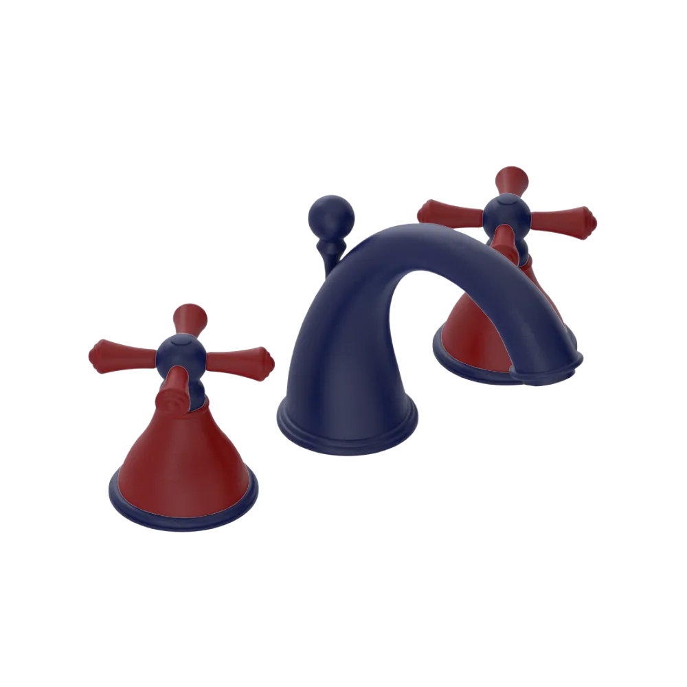 Rubinet Widespread Lav. Set. (less drain) Midnight Blue