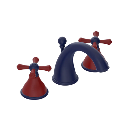 Rubinet Widespread Lav. Set. (less drain) Midnight Blue