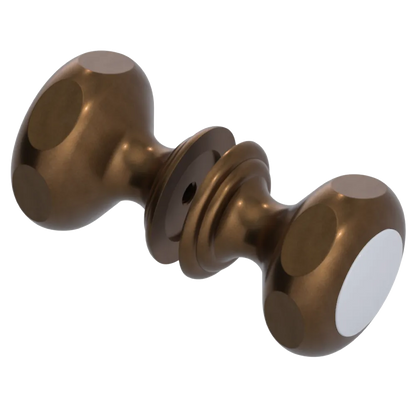Rubinet Shower Door Knob (set) Tuscan Brass