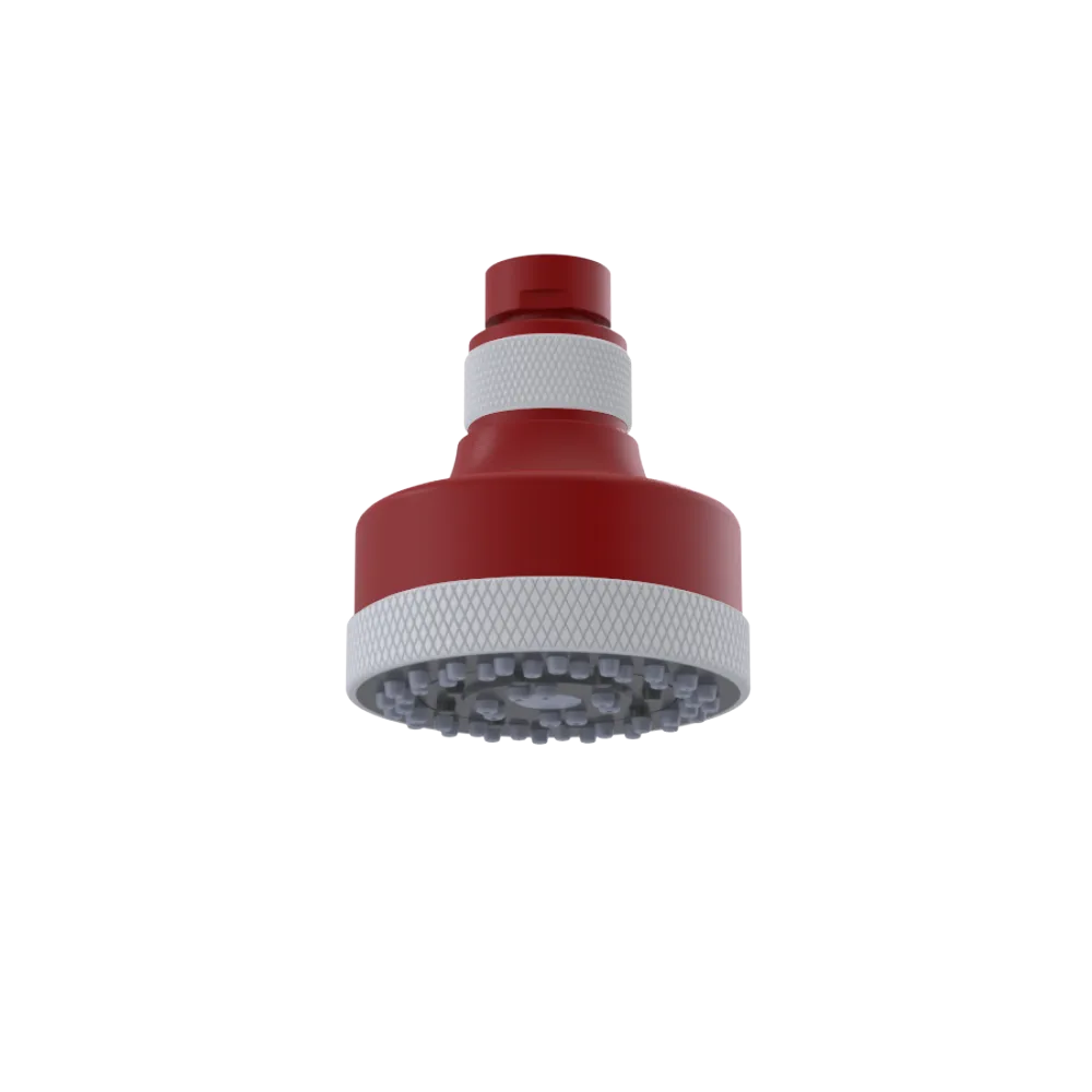 Rubinet 3 FUNCTION SHOWER HEAD Maroon