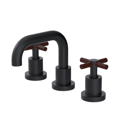 Rubinet Widespread Lav. Set. (less drain) Matt Black