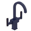 Rubinet Single Hole Dual Handle Lav. Set. (less drain) Midnight Blue