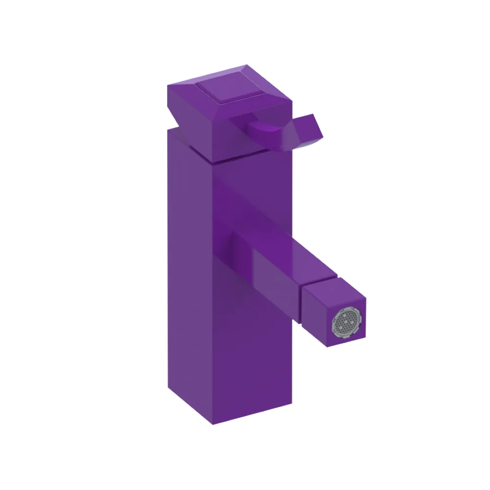 Rubinet Single Control Bidet Fitting (less drain) Purple Haze