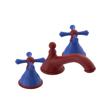 Rubinet Widespread Lav. Set. (less drain) Maroon