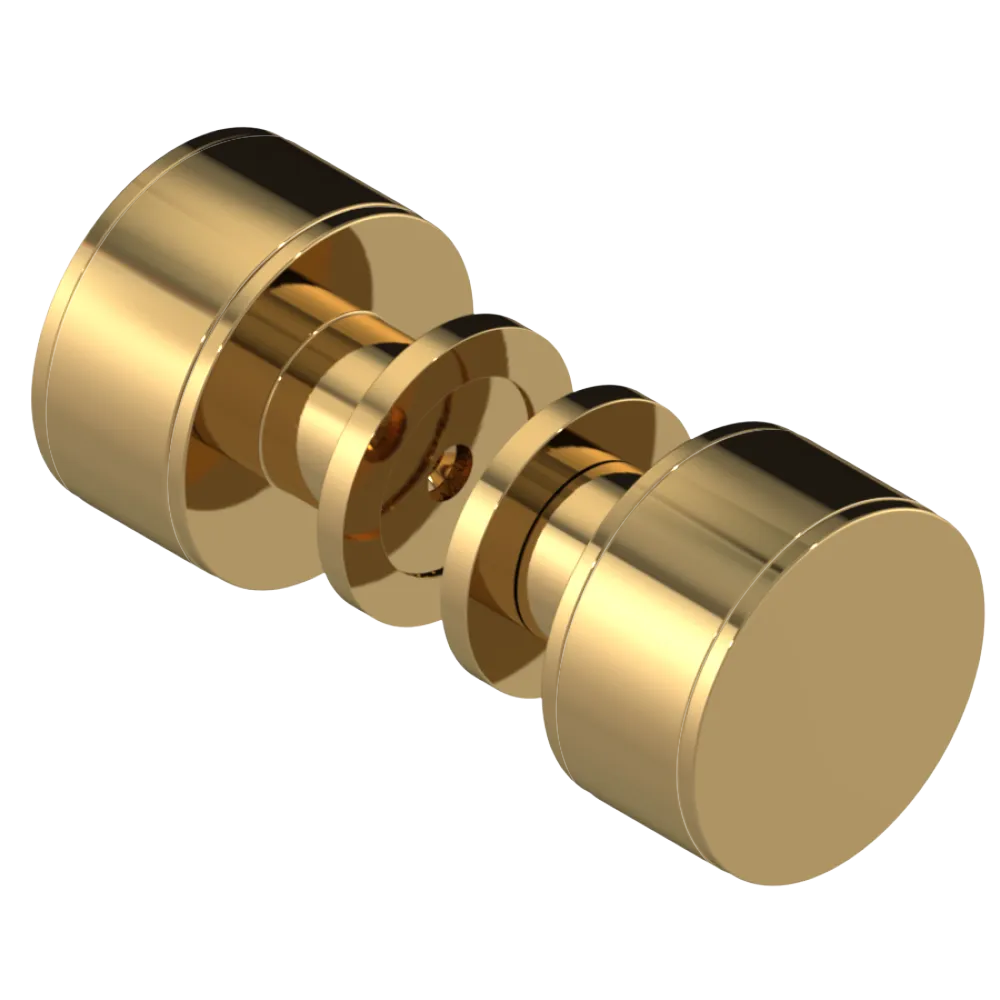 Rubinet Shower Door Knob (set) Gold