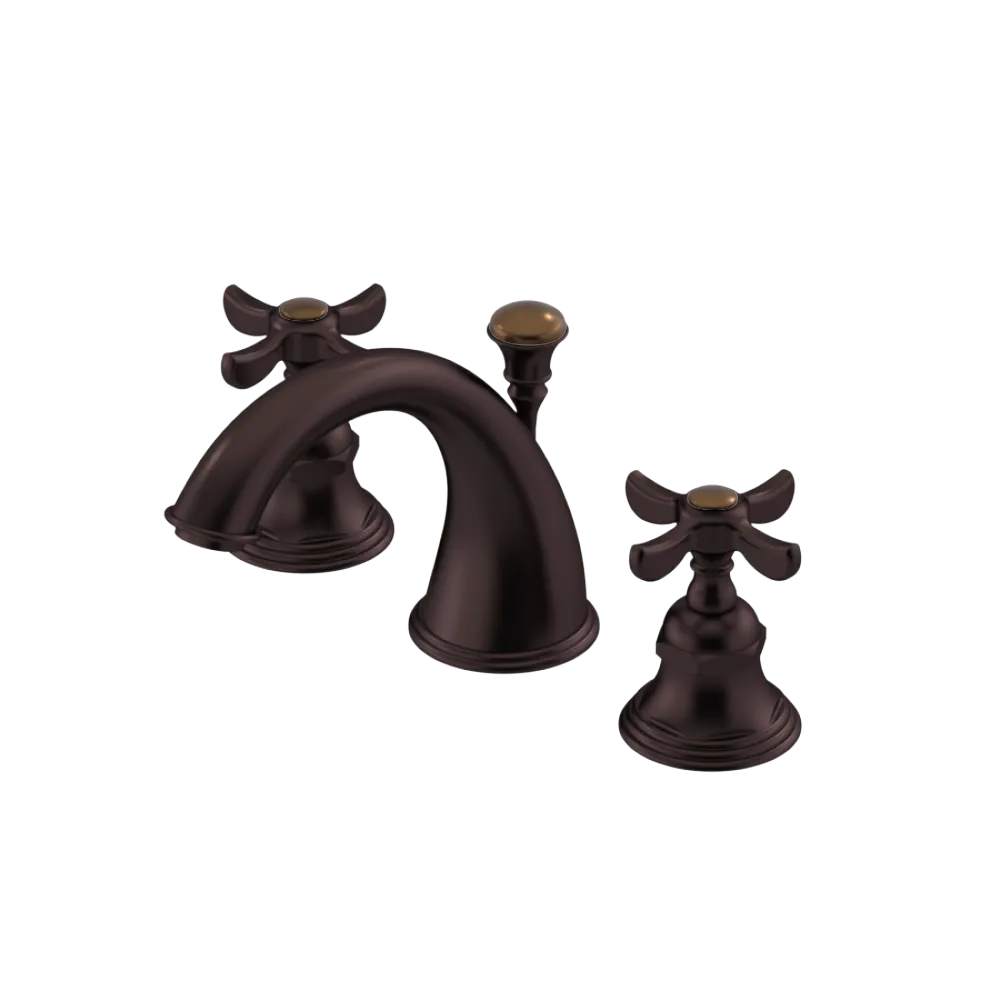 Rubinet Widespread Lav. Set. (less drain) Oil Rubbed Bronze