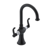 Rubinet Single Hole Dual Handle Lav. Set. (less drain) Matt Black