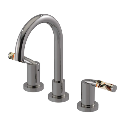 Rubinet Widespread Lav set (less drain) Polished Nickel