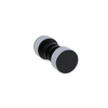 Rubinet Shower Door Knob (set) Matt Black