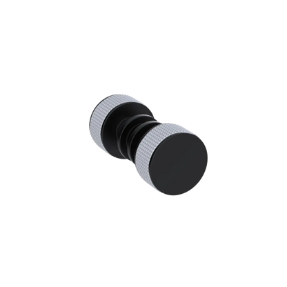Rubinet Shower Door Knob (set) Matt Black