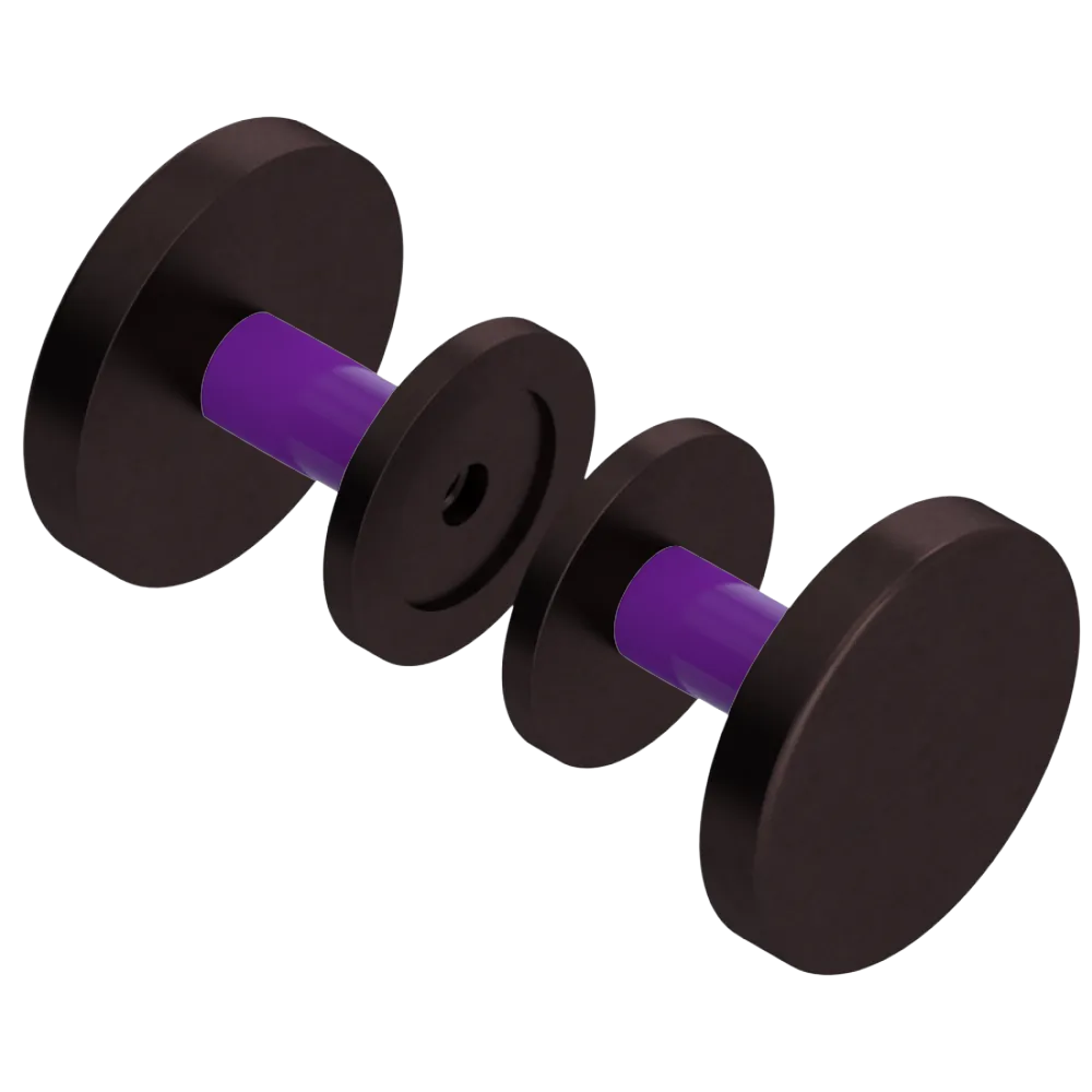 Rubinet Shower Door Knob (set) Oil Rubbed Bronze