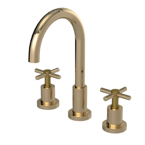 Rubinet Widespread Kitchen Set with LaSalle Spout Gold