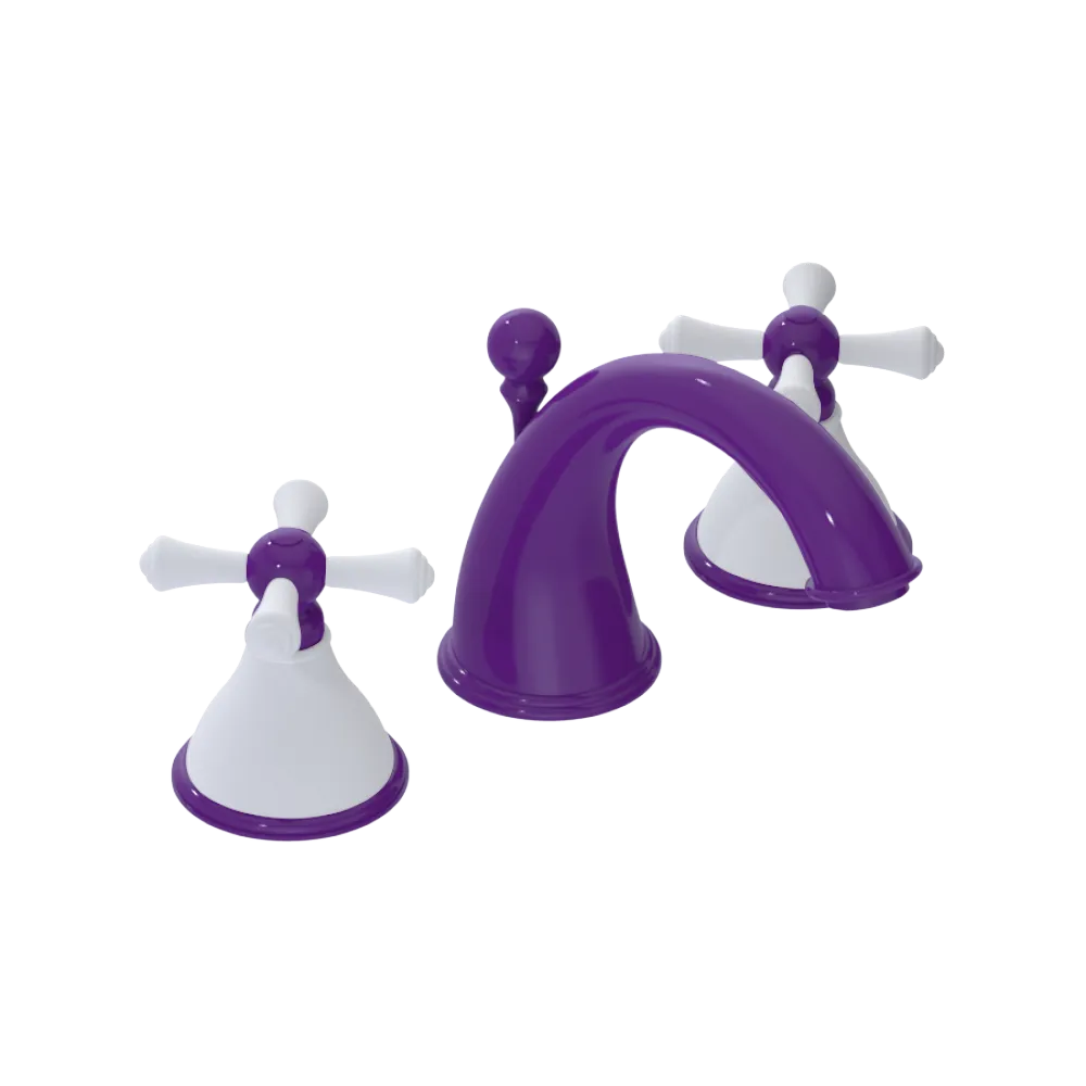 Rubinet Widespread Lav. Set. (less drain) Purple Haze