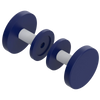 Rubinet Shower Door Knob (set) Midnight Blue