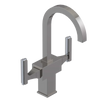 Rubinet Single Hole Dual Handle Lav. Set. (less drain) Polished Nickel