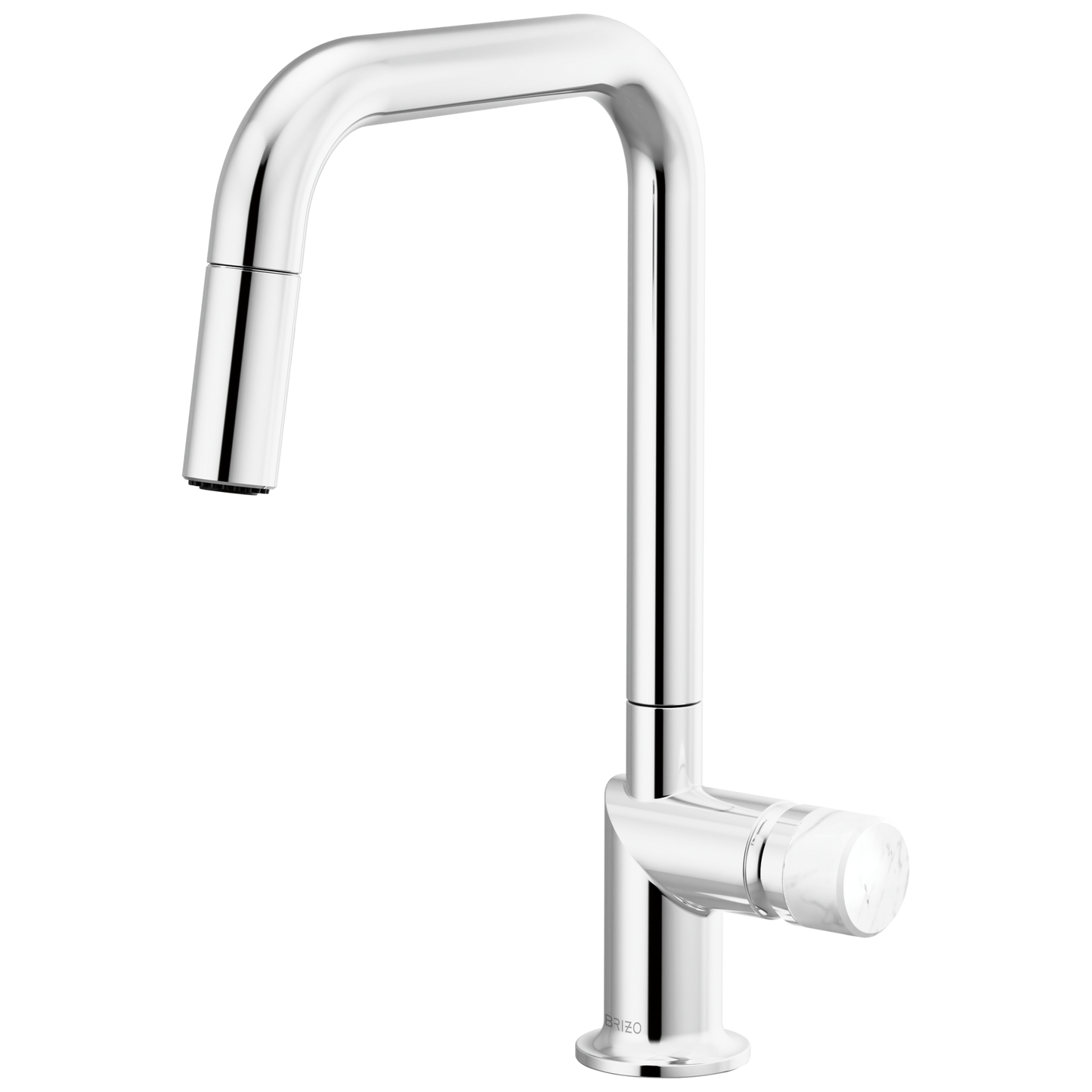 Brizo Pull Down Faucet With Square Spout Less Handle