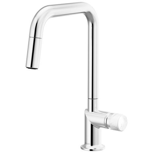Brizo Pull Down Faucet With Square Spout Less Handle