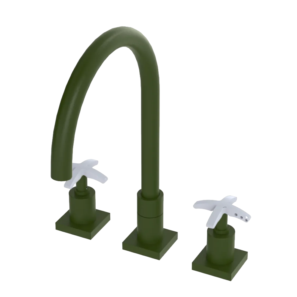 Rubinet Widespread Kitchen Set Green Envy