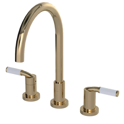 Rubinet Widespread Kitchen Set Gold