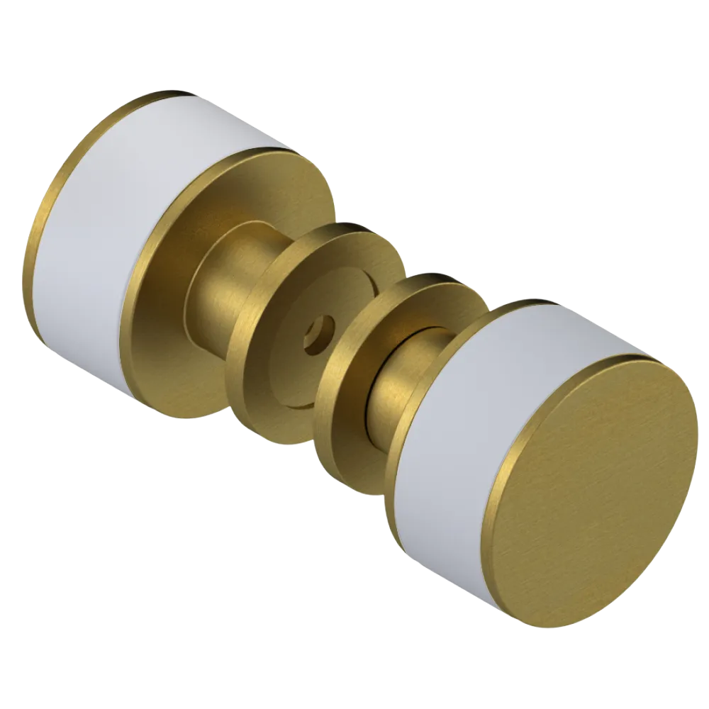 Rubinet Shower Door Knob (set) Antique Brass Matt