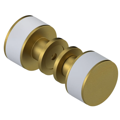 Rubinet Shower Door Knob (set) Antique Brass Matt