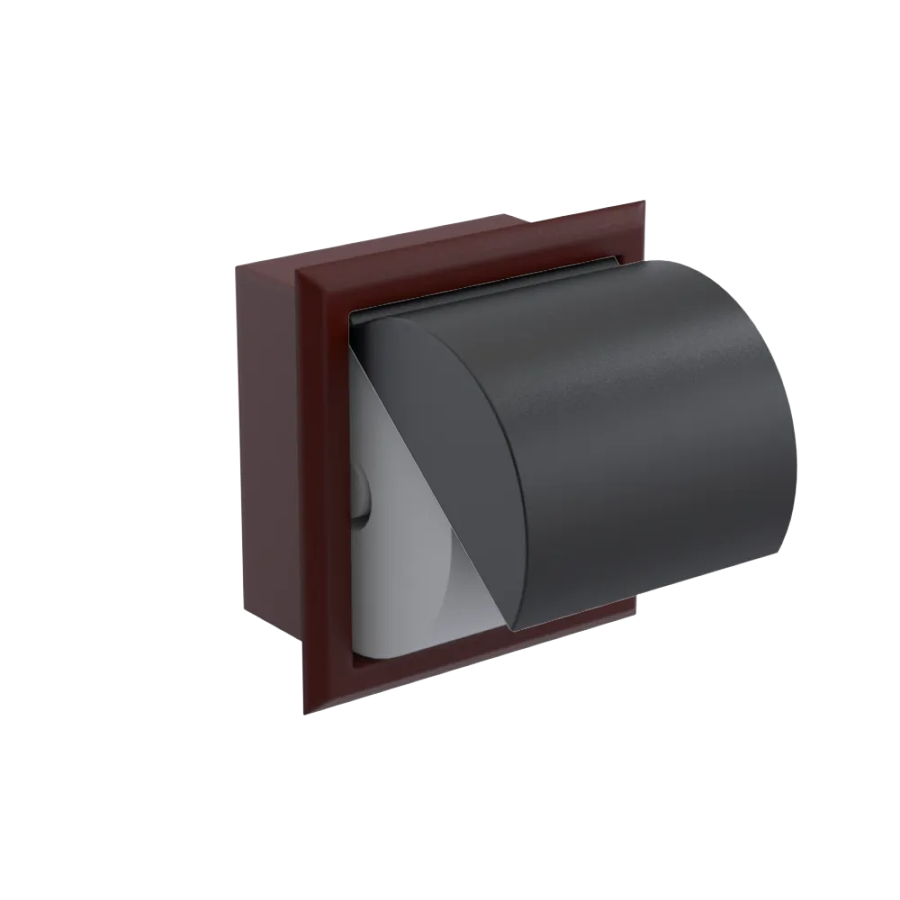 Rubinet RECESSED TOILET PAPER HOLDER Bordeaux