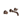 Baril Trim only for two handles wall-mounted lavatory faucet, drain not included