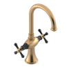 Rubinet Single Hole Dual Handle Lav. Set. (less drain) Satin Gold