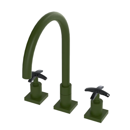 Rubinet Widespread Kitchen Set Green Envy