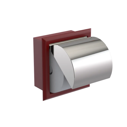 Rubinet RECESSED TOILET PAPER HOLDER Maroon