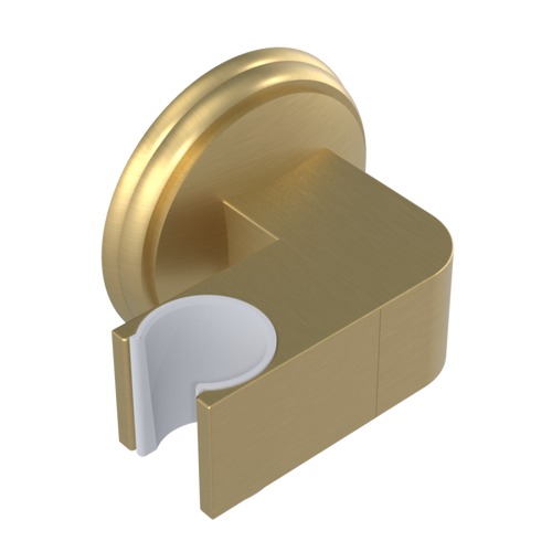 Rubinet Wall Bracket for Hand Held Shower Satin Brass